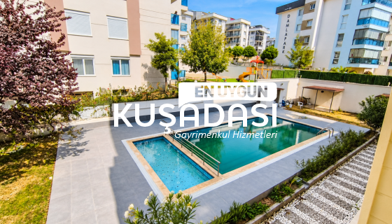 KUŞADASI MERKEZDE SATILIK 3+1 DAİRE HAVUZLU OTOPARKLI EŞYALI