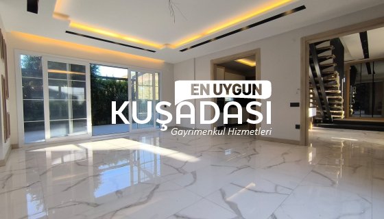 KUŞADASINDA SATILIK TEK MÜSTAKİL DENİZE YÜRÜME MESAFESİNDE SIFIR VİLLA